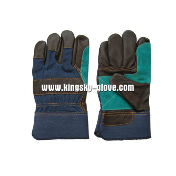 Furniture Leather Double Plam Working Glove-4029
